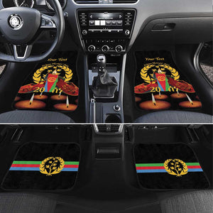 Custom Eritrea Martyrs' Day Car Mats 20 June Shida Shoes With Candles - Black