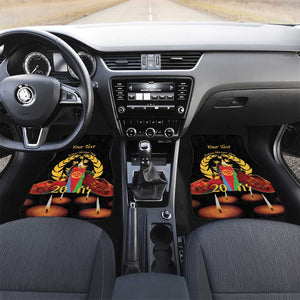 Custom Eritrea Martyrs' Day Car Mats 20 June Shida Shoes With Candles - Black