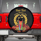 Custom Eritrea Martyrs' Day Spare Tire Cover 20 June Shida Shoes With Candles - Black