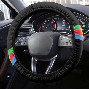 Eritrea Martyrs' Day Steering Wheel Cover 20 June Shida Shoes With Candles - Black