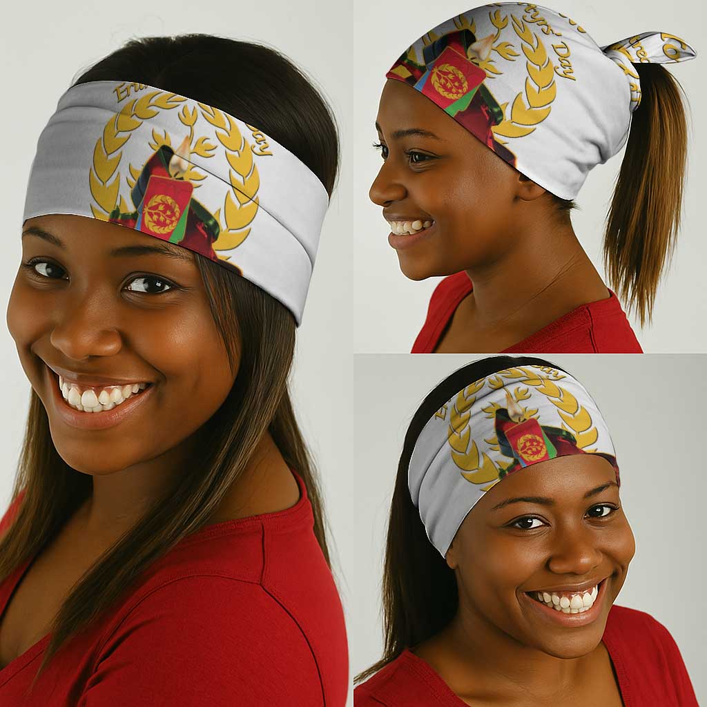 Custom Eritrea Martyrs' Day Neck Gaiter 20 June Shida Shoes Candles - White LT14