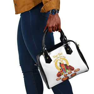 Custom Eritrea Martyrs' Day Shoulder Handbag 20 June Shida Shoes With Candles - White