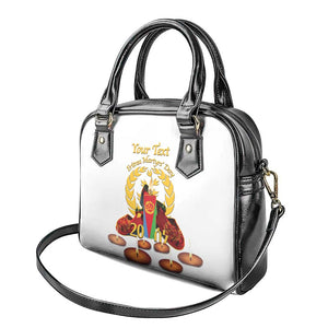 Custom Eritrea Martyrs' Day Shoulder Handbag 20 June Shida Shoes With Candles - White