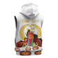 Custom Eritrea Martyrs' Day Sleeveless Zip Hoodie 20 June Shida Shoes With Candles - White - African Pride