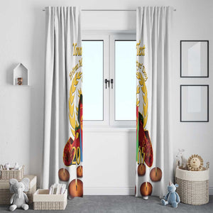 Custom Eritrea Martyrs' Day Window Curtain 20 June Shida Shoes With Candles - White