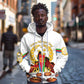 Custom Eritrea Martyrs' Day Zip Hoodie 20 June Shida Shoes With Candles - White