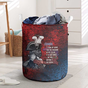 Toussaint Louverture Afro Haiti Laundry Basket Haitian Father Grunge Style - African Pride