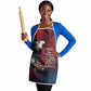 Toussaint Louverture Afro Haiti Apron Haitian Father Grunge Style - African Pride
