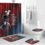 Toussaint Louverture Afro Haiti Bathroom Set Haitian Father Grunge Style - African Pride