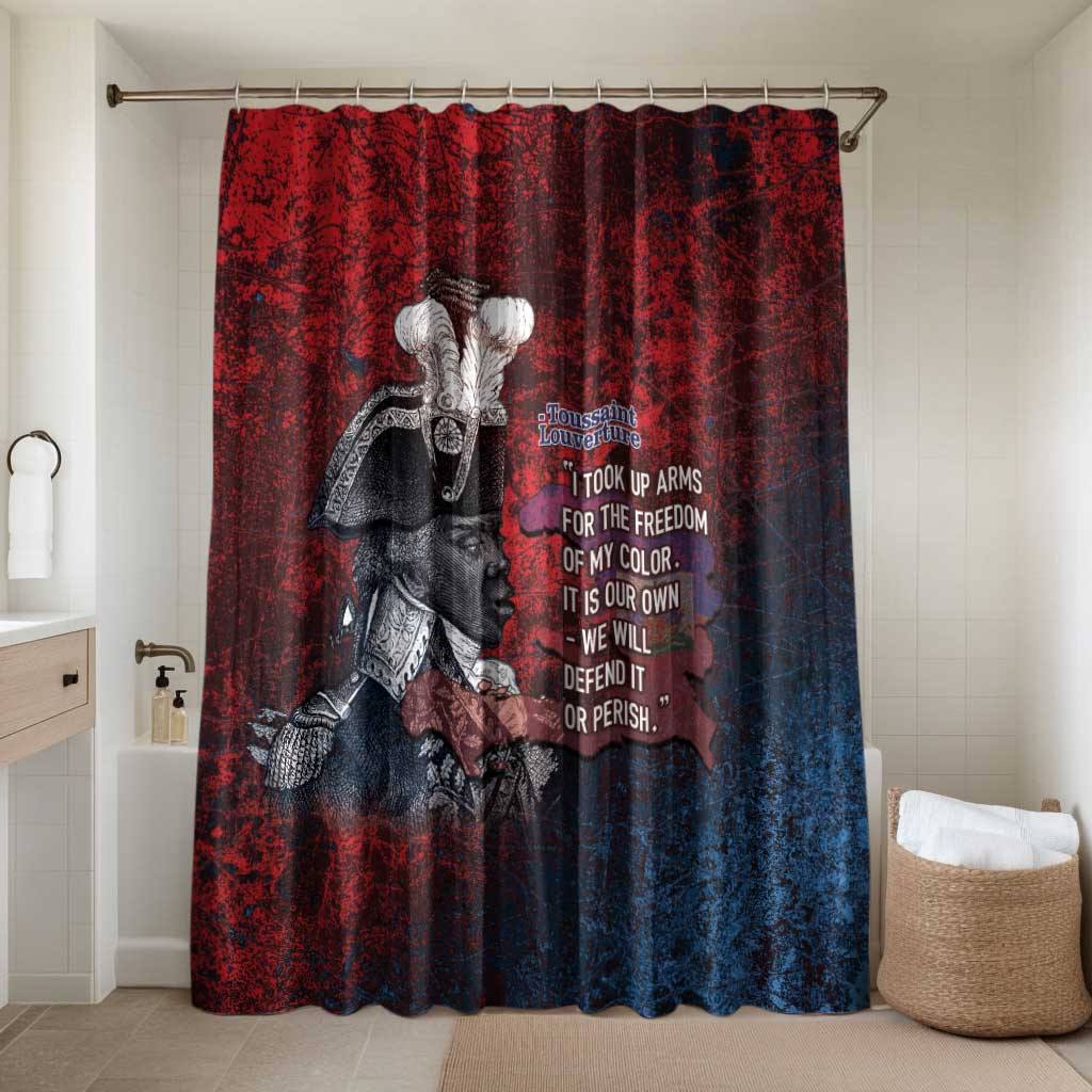 Toussaint Louverture Afro Haiti Bathroom Set Haitian Father Grunge Style - African Pride