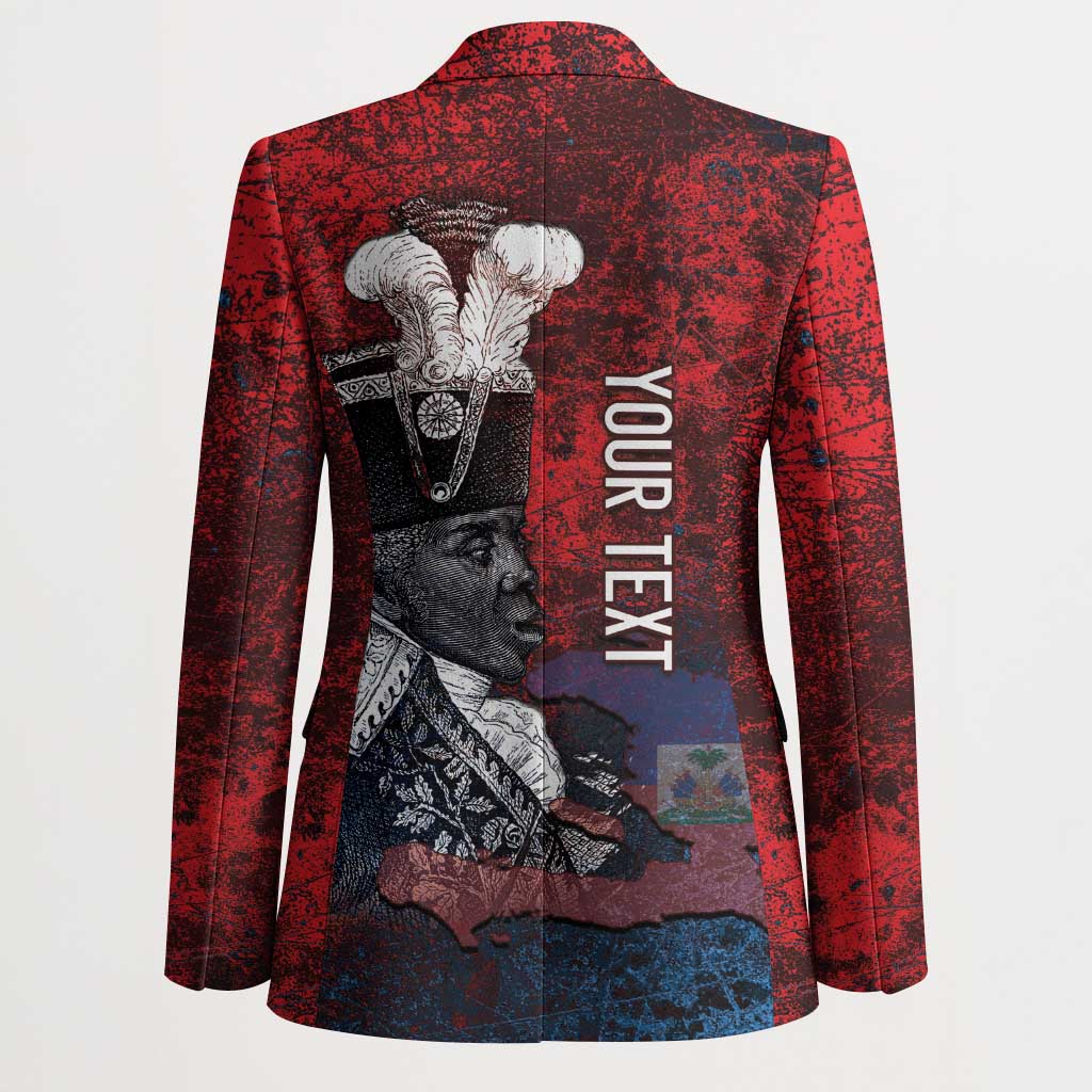 Personalized Toussaint Louverture Afro Haiti Blazer Haitian Father Grunge Style - African Pride