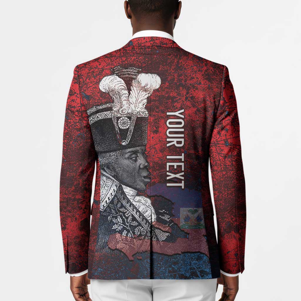 Personalized Toussaint Louverture Afro Haiti Blazer Haitian Father Grunge Style - African Pride