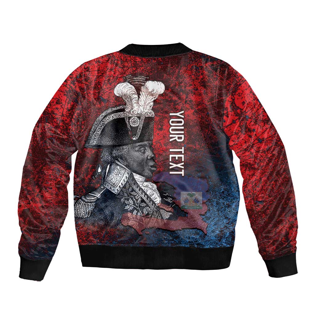 Personalized Toussaint Louverture Afro Haiti Bomber Jacket Haitian Father Grunge Style - African Pride