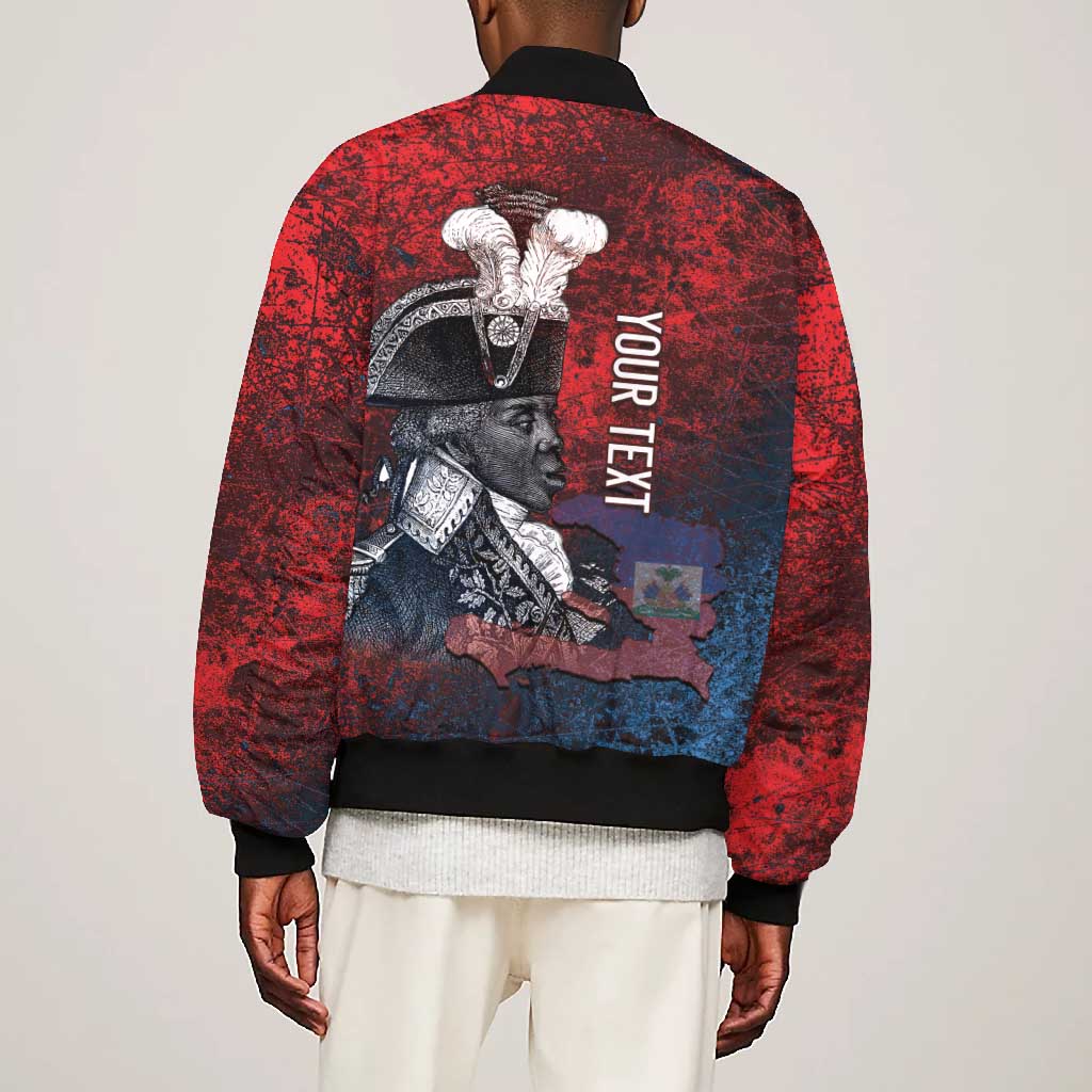 Personalized Toussaint Louverture Afro Haiti Bomber Jacket Haitian Father Grunge Style - African Pride