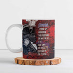 Personalized Toussaint Louverture Afro Haiti Ceramic Mug Haitian Father Grunge Style - African Pride