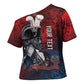 Personalized Toussaint Louverture Afro Haiti Cross Shoulder Shirt Haitian Father Grunge Style - African Pride