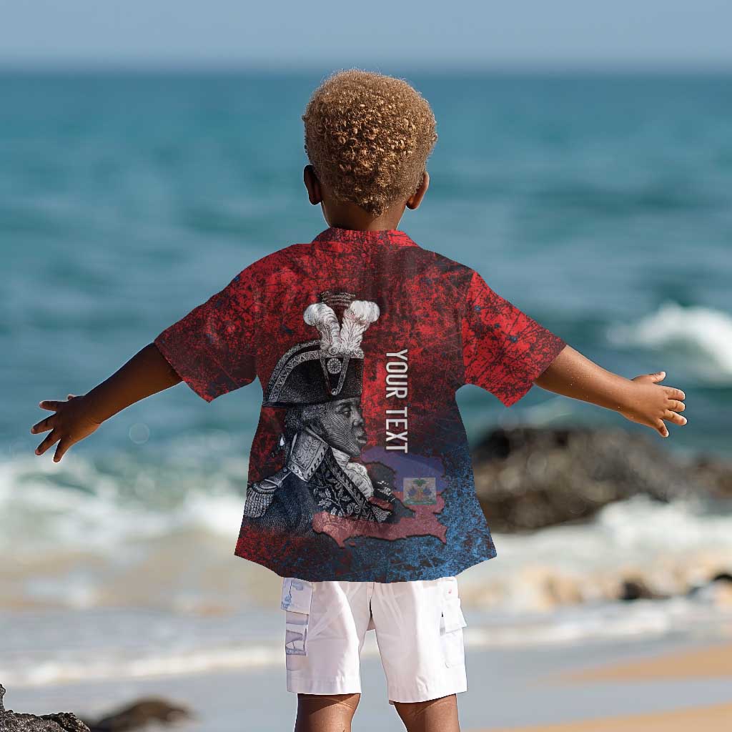 Personalized Toussaint Louverture Afro Haiti Kid Hawaiian Shirt Haitian Father Grunge Style LT14