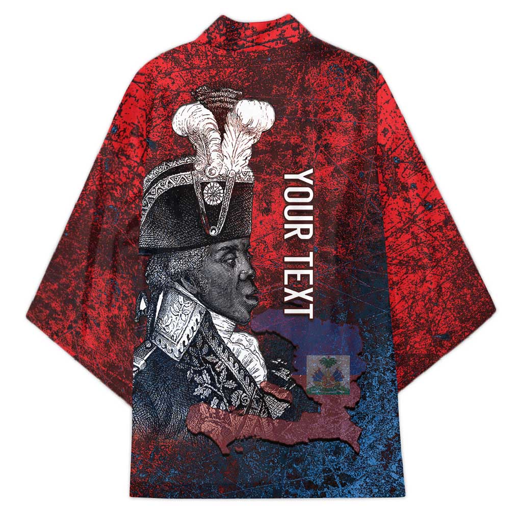 Personalized Toussaint Louverture Afro Haiti Kimono Haitian Father Grunge Style - African Pride