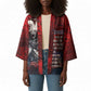Personalized Toussaint Louverture Afro Haiti Kimono Haitian Father Grunge Style - African Pride
