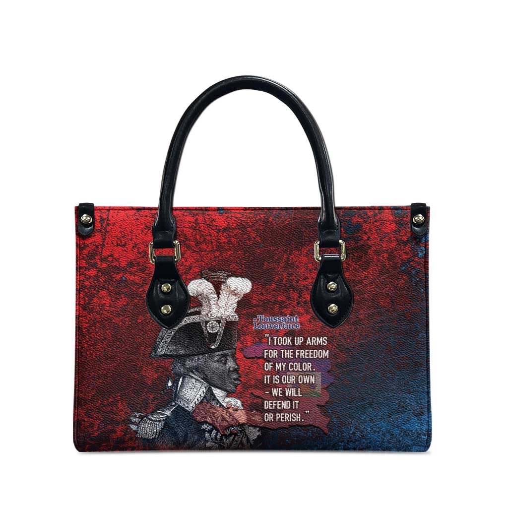 Toussaint Louverture Afro Haiti Leather Bag Haitian Father Grunge Style - African Pride