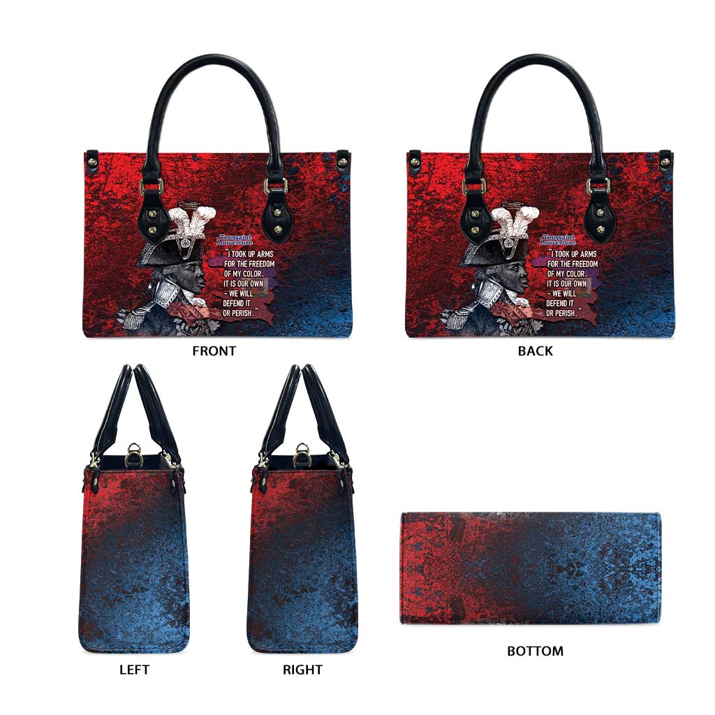 Toussaint Louverture Afro Haiti Leather Bag Haitian Father Grunge Style - African Pride