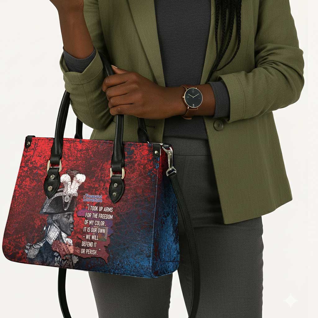 Toussaint Louverture Afro Haiti Leather Bag Haitian Father Grunge Style - African Pride