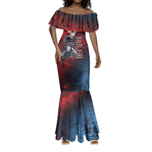 Personalized Toussaint Louverture Afro Haiti Mermaid Dress Haitian Father Grunge Style LT14