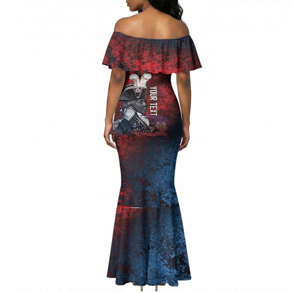 Personalized Toussaint Louverture Afro Haiti Mermaid Dress Haitian Father Grunge Style LT14