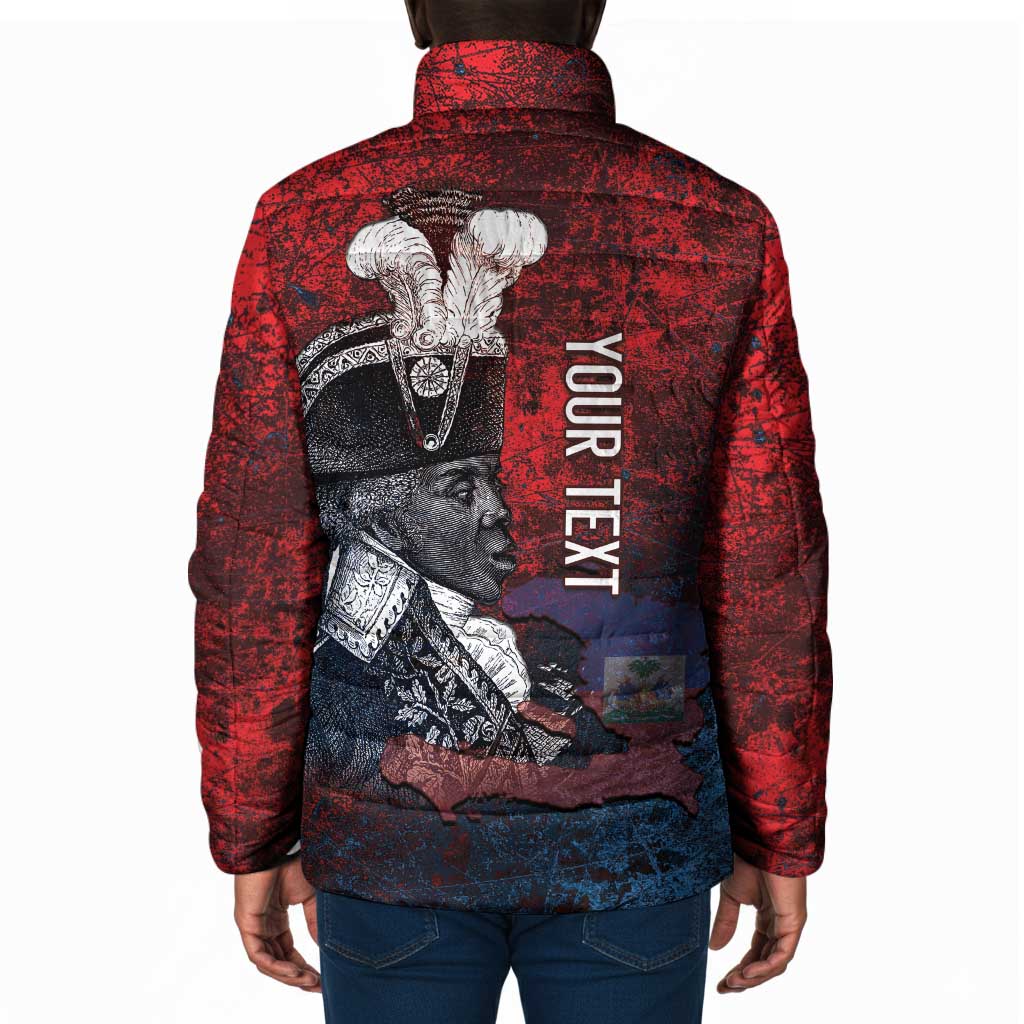 Personalized Toussaint Louverture Afro Haiti Padded Jacket Haitian Father Grunge Style - African Pride