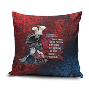 Toussaint Louverture Afro Haiti Pillow Cover Haitian Father Grunge Style - African Pride