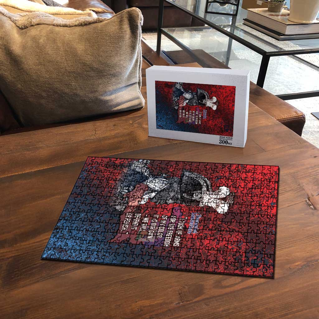 Toussaint Louverture Afro Haiti Puzzle Haitian Father Grunge Style - African Pride