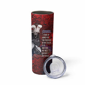 Personalized Toussaint Louverture Afro Haiti Skinny Tumbler Haitian Father Grunge Style - African Pride
