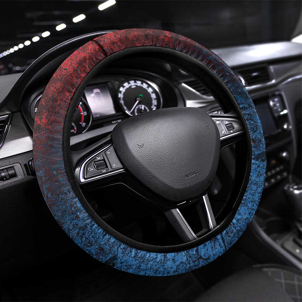 Toussaint Louverture Afro Haiti Steering Wheel Cover Haitian Father Grunge Style - African Pride