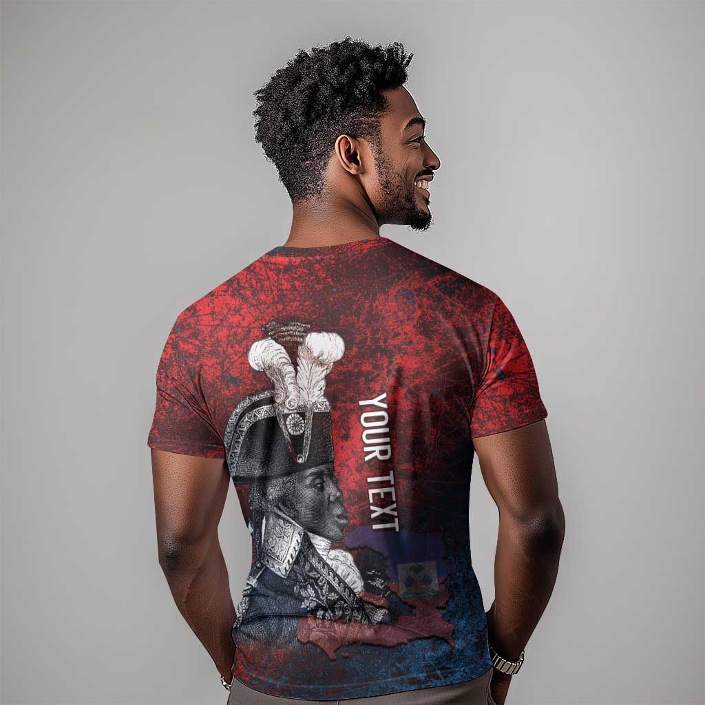 Personalized Toussaint Louverture Afro Haiti T shirt Haitian Father Grunge Style LT14