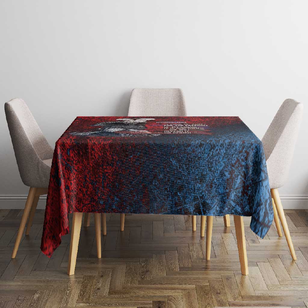 Toussaint Louverture Afro Haiti Tablecloth Haitian Father Grunge Style - African Pride