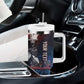 Personalized Toussaint Louverture Afro Haiti Tumbler With Handle Haitian Father Grunge Style - African Pride