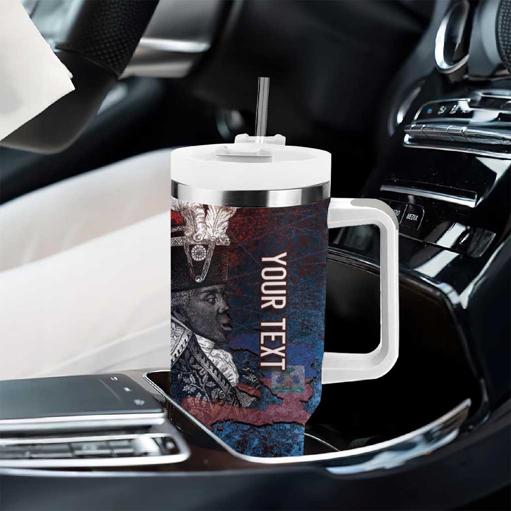 Personalized Toussaint Louverture Afro Haiti Tumbler With Handle Haitian Father Grunge Style - African Pride