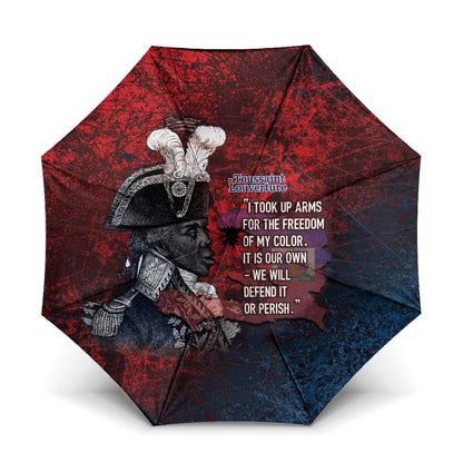 Toussaint Louverture Afro Haiti Umbrella Haitian Father Grunge Style - African Pride