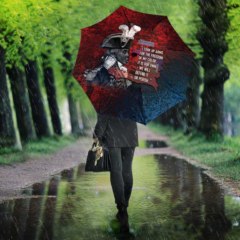 Toussaint Louverture Afro Haiti Umbrella Haitian Father Grunge Style - African Pride