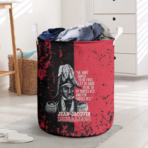 Jean-Jacques Dessalines Afro Haiti Laundry Basket Emperor Of First Empire Grunge Style - African Pride