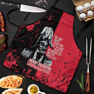 Jean-Jacques Dessalines Afro Haiti Apron Emperor Of First Empire Grunge Style - African Pride