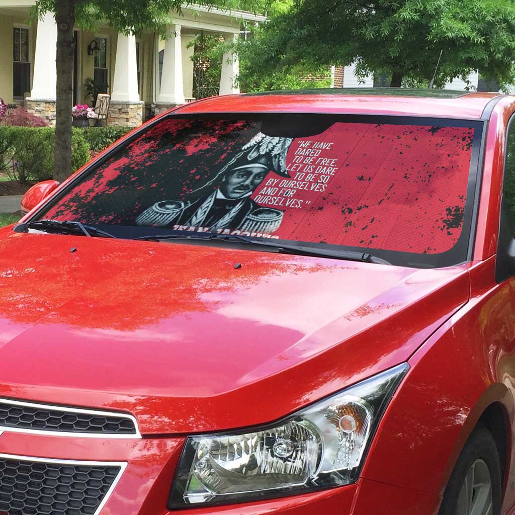 Jean-Jacques Dessalines Afro Haiti Auto Sun Shade Emperor Of First Empire Grunge Style - African Pride