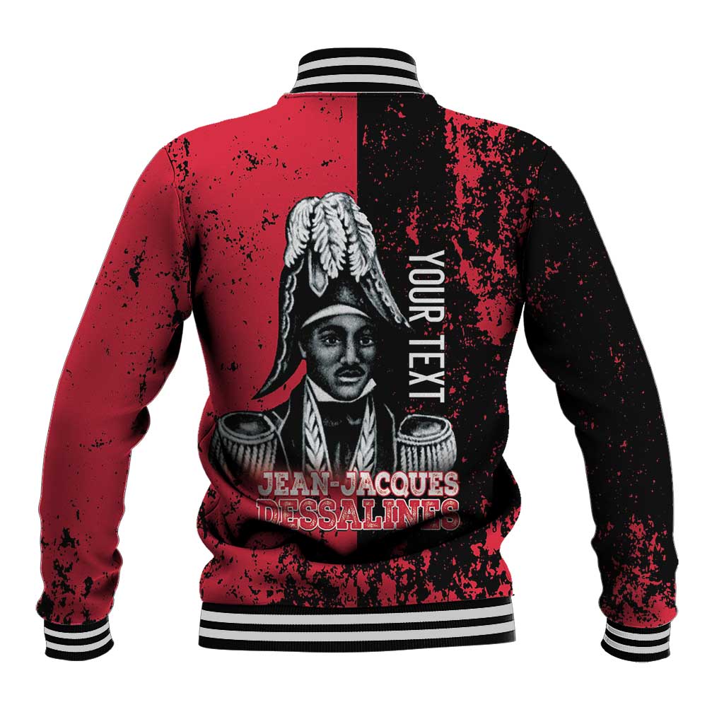 Personalized Jean-Jacques Dessalines Afro Haiti Baseball Jacket Emperor Of First Empire Grunge Style - African Pride
