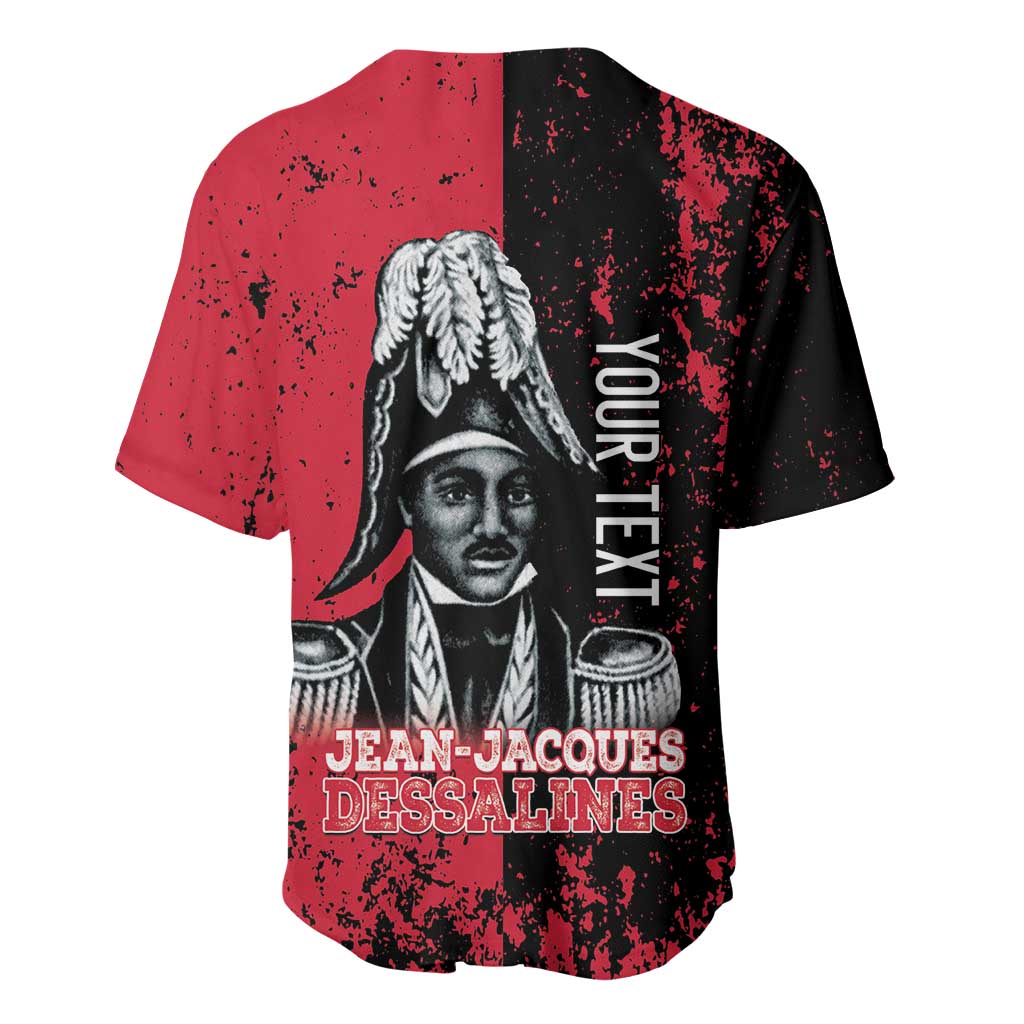 Personalized Jean-Jacques Dessalines Afro Haiti Baseball Jersey Emperor Of First Empire Grunge Style LT14