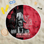 Jean-Jacques Dessalines Afro Haiti Beach Blanket Emperor Of First Empire Grunge Style - African Pride