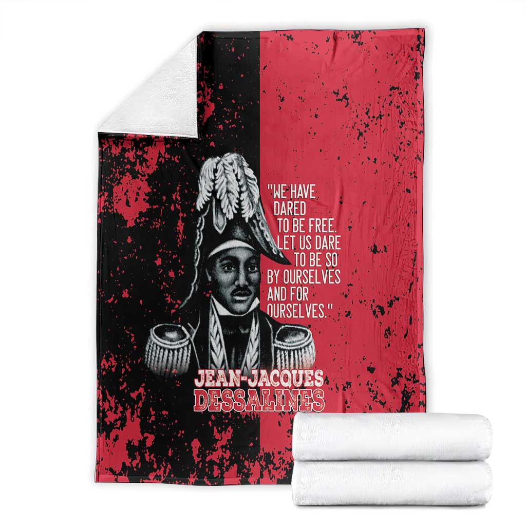 Jean-Jacques Dessalines Afro Haiti Blanket Emperor Of First Empire Grunge Style - African Pride