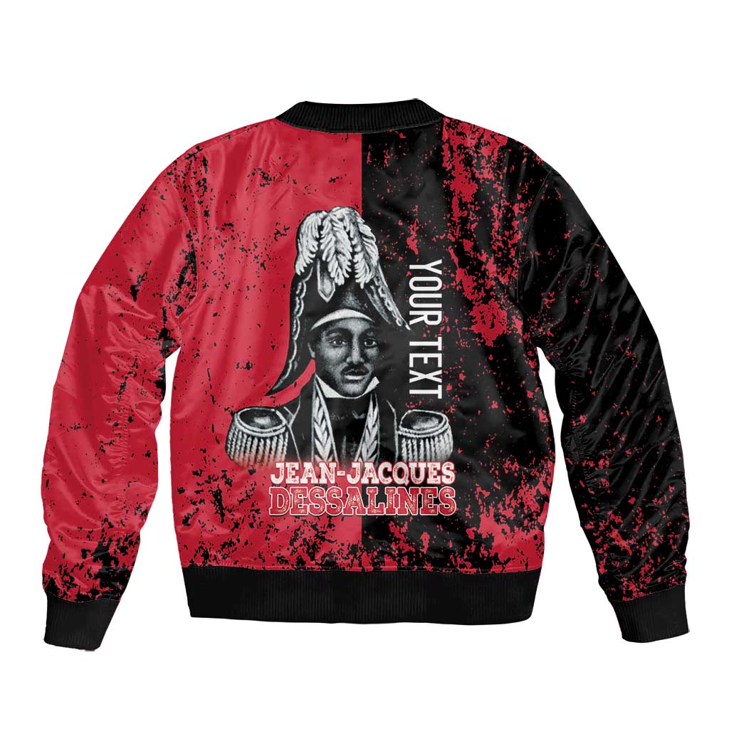 Personalized Jean-Jacques Dessalines Afro Haiti Bomber Jacket Emperor Of First Empire Grunge Style - African Pride