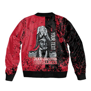 Personalized Jean-Jacques Dessalines Afro Haiti Bomber Jacket Emperor Of First Empire Grunge Style - African Pride