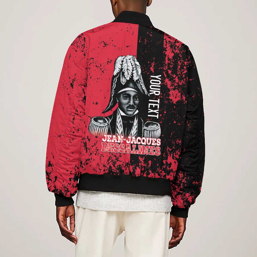 Personalized Jean-Jacques Dessalines Afro Haiti Bomber Jacket Emperor Of First Empire Grunge Style - African Pride