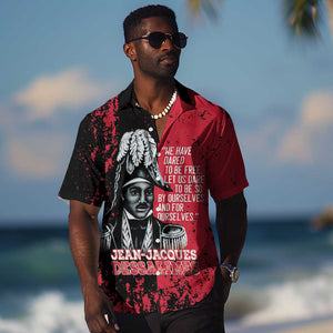 Personalized Jean-Jacques Dessalines Afro Haiti Hawaiian Shirt Emperor Of First Empire Grunge Style LT14